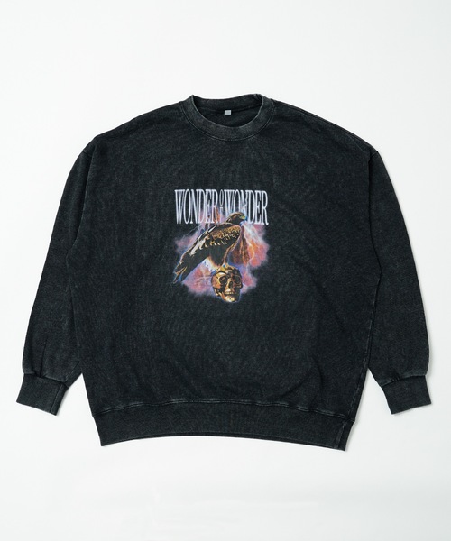 WONDER OF WANDER(ワンダーオブワンダー)の「Graphic Sweatshirt C(スウェット・メンズ・ブラック・L/M)」の2枚目の写真
