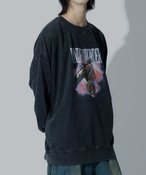 WONDER OF WANDER(ワンダーオブワンダー)の「Graphic Sweatshirt C(スウェット・メンズ・ブラック・L/M)」の7枚目の写真