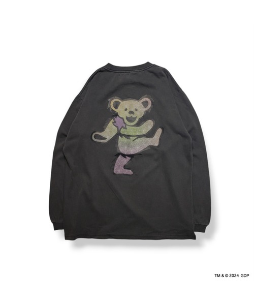 Grateful Dead(グレイトフルデッド)の「RIVER SIDE CULTURE/GRATEFULDEAD(グレイトフルデッド) 麻の葉柄ロンT (M4)(Tシャツ/カットソー・メンズ・ベージュ/チャコールグレー・MEDIUM/LARGE/X-LARGE)」の3枚目の写真