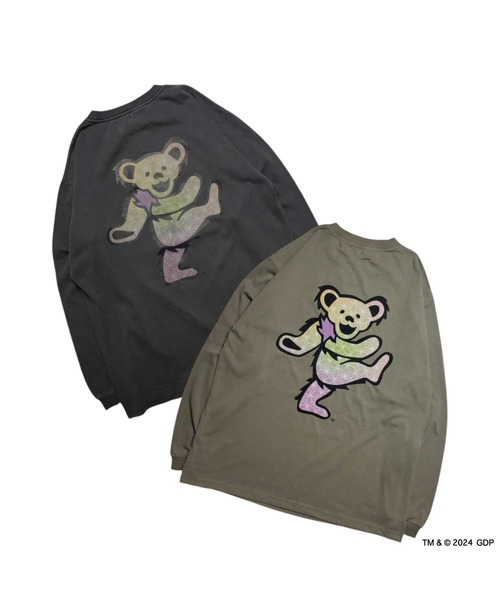Grateful Dead(グレイトフルデッド)の「RIVER SIDE CULTURE/GRATEFULDEAD(グレイトフルデッド) 麻の葉柄ロンT (M4)(Tシャツ/カットソー・メンズ・ベージュ/チャコールグレー・MEDIUM/LARGE/X-LARGE)」の13枚目の写真