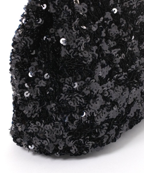 LAKOLE（ラコレ）の「スパンコール巾着ショルダーバッグ2 / 208907（ショルダーバッグ・レディース・ブラウン/その他1/ブラック・FREE）」の9枚目の写真