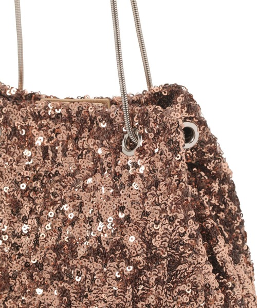 LAKOLE（ラコレ）の「スパンコール巾着ショルダーバッグ2 / 208907（ショルダーバッグ・レディース・ブラウン/その他1/ブラック・FREE）」の15枚目の写真