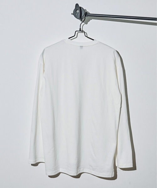 Coffee & Cigarettes（コーヒーアンドシガレッツ）の「3-10B7 天竺ポケット付ロンＴ 長袖Tシャツ ロングTシャツ（Tシャツ/カットソー・メンズ・ブラック/ホワイト/カーキ・M/L/XL）」の14枚目の写真