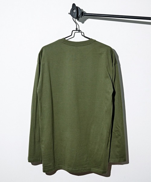 Coffee & Cigarettes（コーヒーアンドシガレッツ）の「3-10B7 天竺ポケット付ロンＴ 長袖Tシャツ ロングTシャツ（Tシャツ/カットソー・メンズ・ブラック/ホワイト/カーキ・M/L/XL）」の18枚目の写真