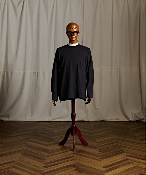 Coffee & Cigarettes（コーヒーアンドシガレッツ）の「3-10B7 天竺ポケット付ロンＴ 長袖Tシャツ ロングTシャツ（Tシャツ/カットソー・メンズ・ブラック/ホワイト/カーキ・M/L/XL）」の19枚目の写真