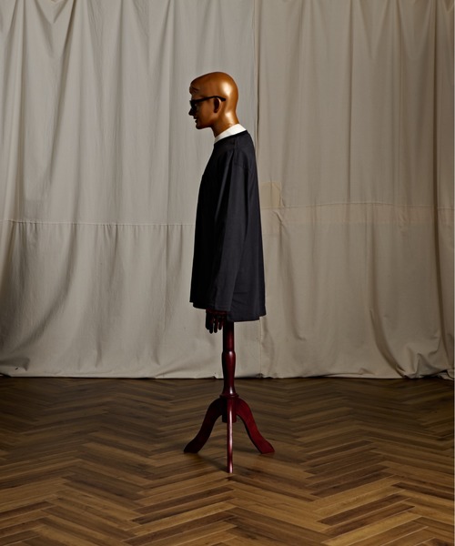 Coffee & Cigarettes（コーヒーアンドシガレッツ）の「3-10B7 天竺ポケット付ロンＴ 長袖Tシャツ ロングTシャツ（Tシャツ/カットソー・メンズ・ブラック/ホワイト/カーキ・M/L/XL）」の20枚目の写真