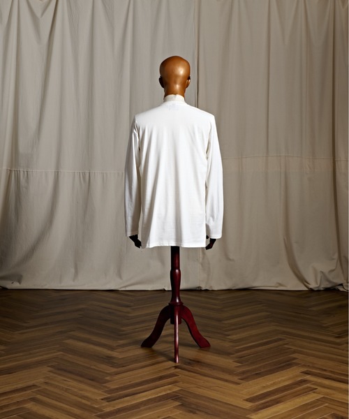 Coffee & Cigarettes（コーヒーアンドシガレッツ）の「3-10B7 天竺ポケット付ロンＴ 長袖Tシャツ ロングTシャツ（Tシャツ/カットソー・メンズ・ブラック/ホワイト/カーキ・M/L/XL）」の11枚目の写真