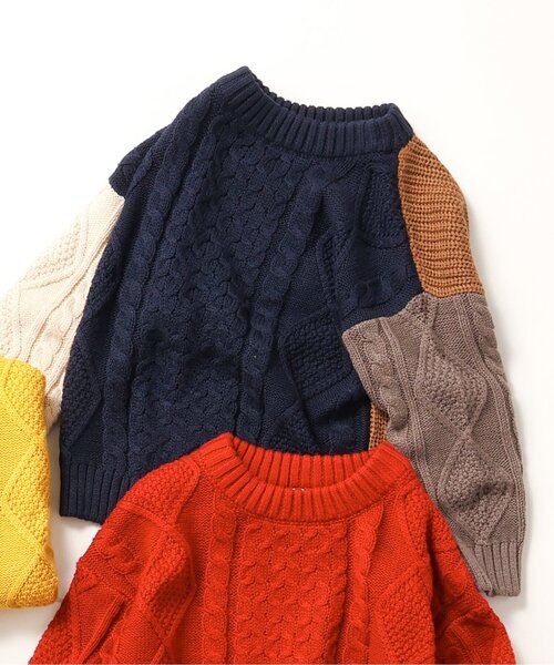 BREEZE(ブリーズ)の「ウォッシャブルニット(ニット/セーター・キッズ・レインボー/グリーン/レッド/イエロー/オフホワイト・90/130/100/140/80/110/120/150)」の5枚目の写真