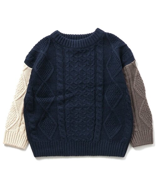 BREEZE(ブリーズ)の「ウォッシャブルニット(ニット/セーター・キッズ・レインボー/グリーン/レッド/イエロー/オフホワイト・90/130/100/140/80/110/120/150)」の12枚目の写真