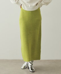 OPAQUE.CLIP | ◆ミドルゲージナロースカート／セットアップ対応【洗濯機洗い可】(スカート)