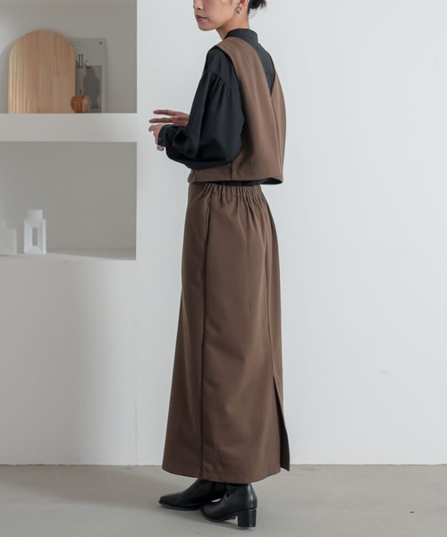 n'OrLABEL（ノアールレーベル）の「『3wayフラノカットソージャンスカ』（ジャンパースカート・レディース・ベージュ/カーキ/チャコール・1/2）」の11枚目の写真