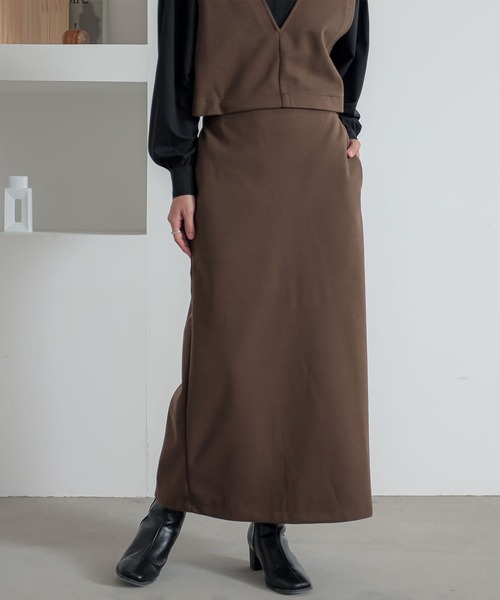 n'OrLABEL（ノアールレーベル）の「『3wayフラノカットソージャンスカ』（ジャンパースカート・レディース・ベージュ/カーキ/チャコール・1/2）」の9枚目の写真