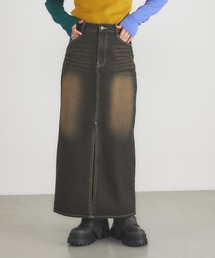 RODEO CROWNS WIDE BOWL | フロントスリットデニムスカート(デニムスカート)