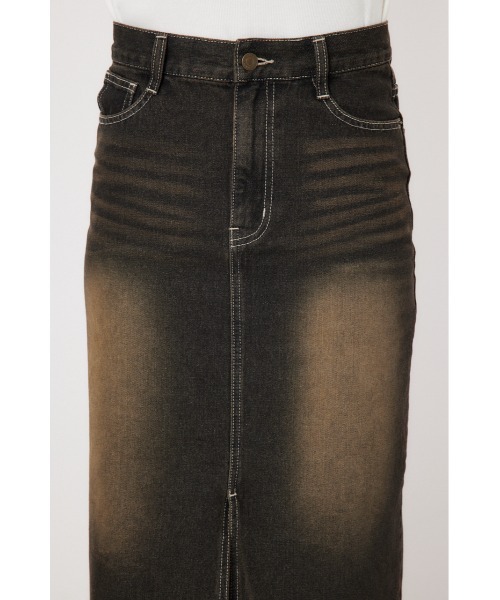 RODEO CROWNS WIDE BOWL（ロデオクラウンズワイドボウル）の「フロントスリットデニムスカート（デニムスカート・レディース・ブラック/ブルー・SMALL/MEDIUM）」の10枚目の写真