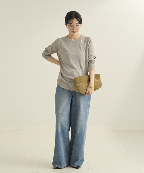 Plage♡Premiumフライス long Tシャツ 追加》premiumフライス long Tシャツ（Tシャツ/カットソー