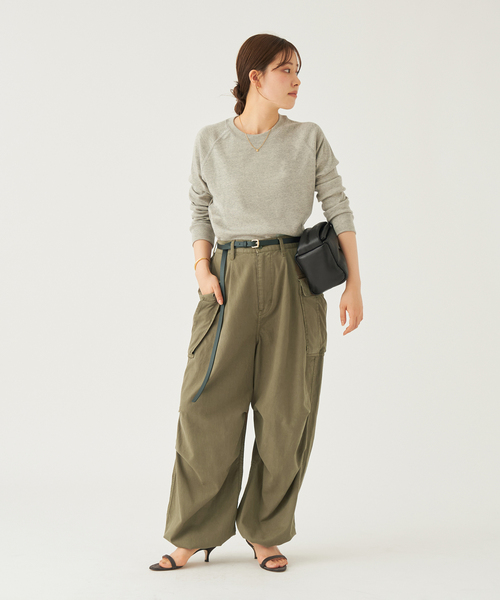 plage（プラージュ）の「《追加》premiumフライス long Tシャツ（Tシャツ/カットソー・レディース・ブラウン系その他/ブラック/グレー/ホワイト・FREE）」の9枚目の写真