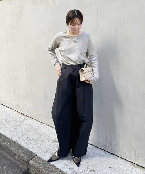 plage（プラージュ）の「《追加》premiumフライス long Tシャツ（Tシャツ/カットソー・レディース・ブラウン系その他/ブラック/グレー/ホワイト・FREE）」の10枚目の写真