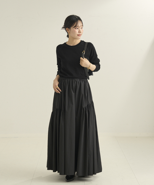 plage（プラージュ）の「《追加》premiumフライス long Tシャツ（Tシャツ/カットソー・レディース・ブラウン系その他/ブラック/グレー/ホワイト・FREE）」の14枚目の写真