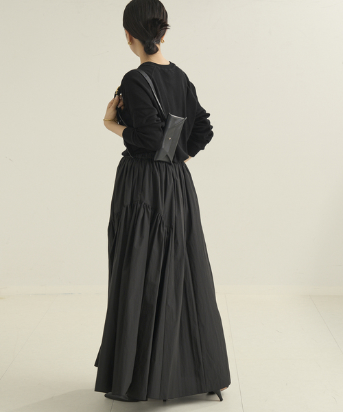 plage（プラージュ）の「《追加》premiumフライス long Tシャツ（Tシャツ/カットソー・レディース・ブラウン系その他/ブラック/グレー/ホワイト・FREE）」の17枚目の写真