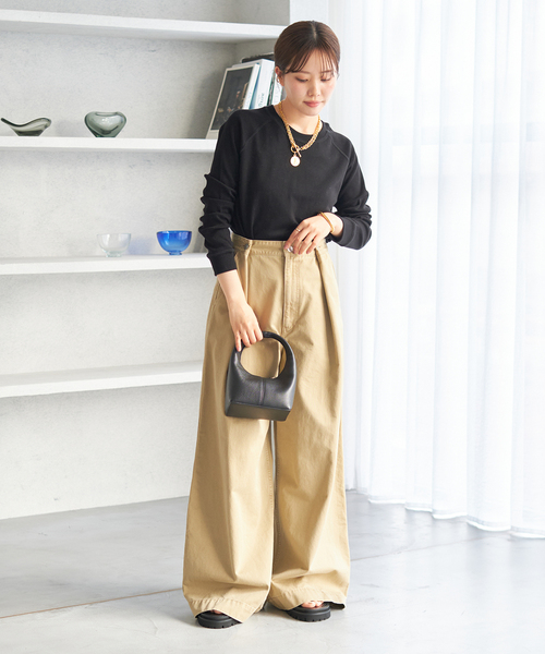 plage（プラージュ）の「《追加》premiumフライス long Tシャツ（Tシャツ/カットソー・レディース・ブラウン系その他/ブラック/グレー/ホワイト・FREE）」の22枚目の写真