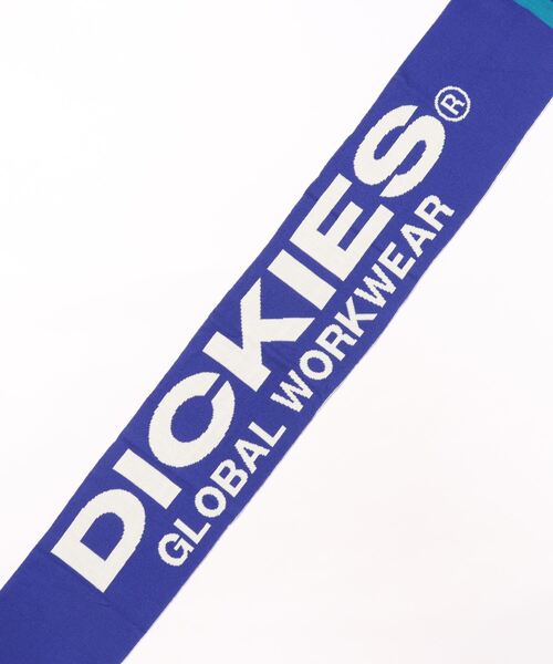 Dickies（ディッキーズ）の「【DICKIES/ディッキーズ】ジャカード3ラインロゴマフラー（マフラー・メンズ・ブルー/ブラック/ブラウン・FREE）」の4枚目の写真