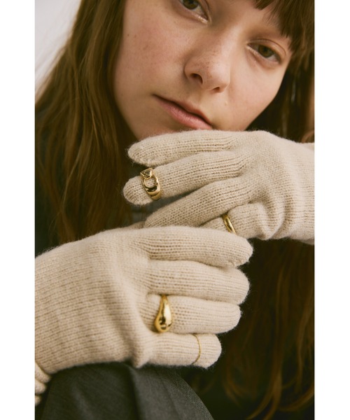 フィンガーホールルーズロンググローブ（手袋）｜un/neu
