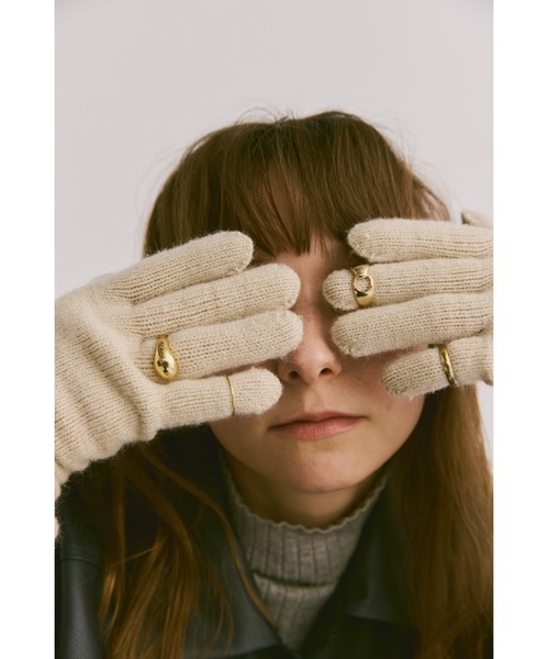 フィンガーホールルーズロンググローブ（手袋）｜un/neu（アンノイ）の