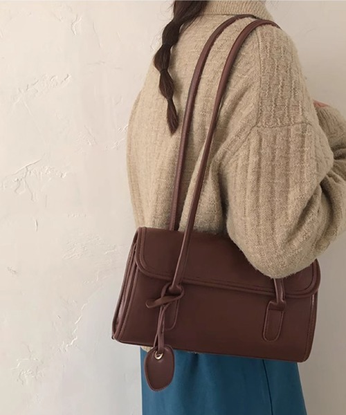 Dita Muaj.（ディータムアージュ）の「スクエアフラップハンドバッグ（ハンドバッグ・レディース・ブラウン/キャメル/ブラック・FREE）」の10枚目の写真