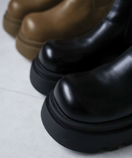 【セール】※※トラックソールサイドゴアショートブーツ／ track sole side gore short boots（ブーツ）｜me+em select（ミームセレクト）