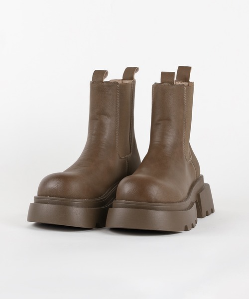 【セール】※※トラックソールサイドゴアショートブーツ／ track sole side gore short boots（ブーツ）｜me+em select（ミームセレクト）