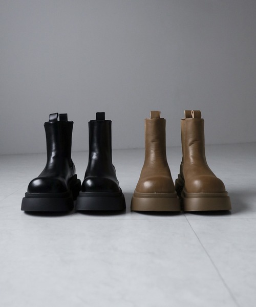 【セール】※※トラックソールサイドゴアショートブーツ／ track sole side gore short boots（ブーツ）｜me+em select（ミームセレクト）