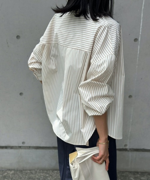 マルチストライプオーバーシャツ Emma Taylor│STYLEDOOR
