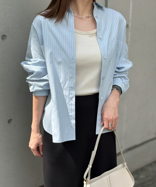 マルチストライプオーバーシャツ Emma Taylor│STYLEDOOR スタイルドア