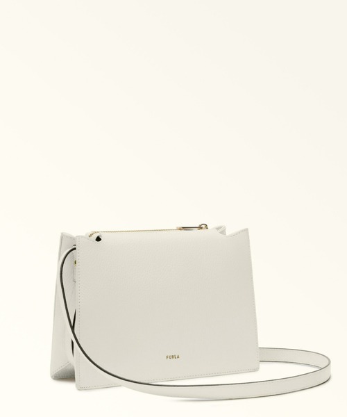 FURLA（フルラ）の「フルラ ヌヴォラ クロスボディバッグ S（ショルダーバッグ・レディース・ライトオリーブ/ダークグレー/ブラック/ライトブルー/コーラル/ライトホワイト/フューシャピンク/グレイッシュブルー/グレイッシュベージュ・ONE SIZE）」の11枚目の写真