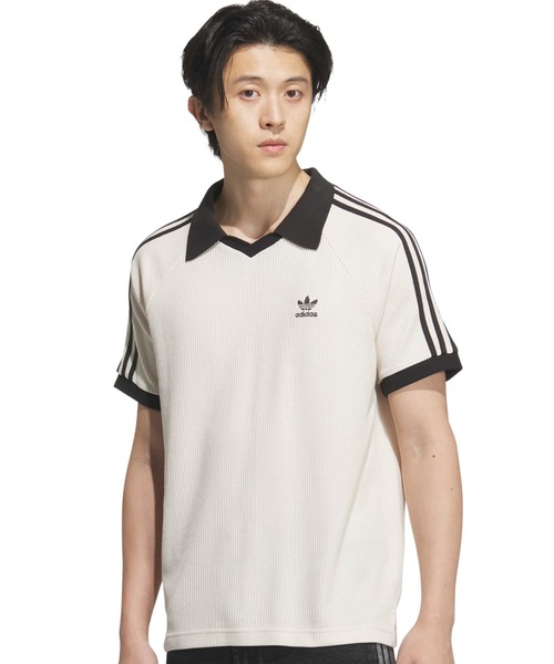 adidas WAFFLE SHORT SLEEVE POLO ワッフル ポロT adidas WAFFLE SHORT SLEEVE POLO / アディダス ワッフル ショート