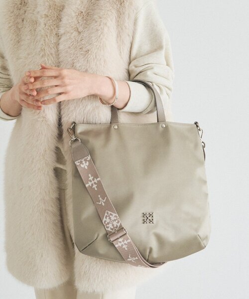 russet（ラシット）の「[WEB限定] クラウズナイロン2wayトートバッグ(CE-1501-WEB)（トートバッグ・レディース・ライトグレー/ブラック/カーキ/ブルー系その他・FREE）」の6枚目の写真