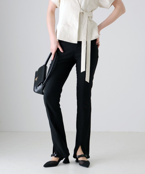 VIVIAN（ヴィヴィアン）の「ポインテッドトゥリボンストラップミュールパンプス　結婚式 二次会 パーティー フォーマル オケージョン（パンプス・レディース・クリアブラック/ブラック系その他2/ホワイト系その他5/ミント・M/L/LL/S）」の20枚目の写真