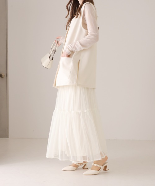 VIVIAN（ヴィヴィアン）の「ポインテッドトゥリボンストラップミュールパンプス　結婚式 二次会 パーティー フォーマル オケージョン（パンプス・レディース・クリアブラック/ブラック系その他2/ホワイト系その他5/ミント・M/L/LL/S）」の12枚目の写真