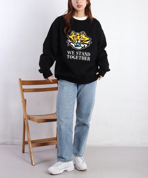 WESTSEA（ウエストシー）の「裏起毛 虎(タイガー) サガラ刺繍