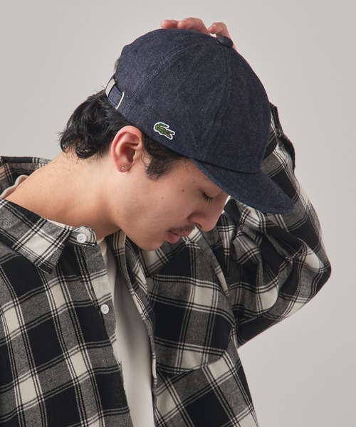 LACOSTE（ラコステ）の「【LACOSTE】デニムキャップ L1261 CBS（キャップ・メンズ・ネイビー/ブルー・FREE）」の4枚目の写真