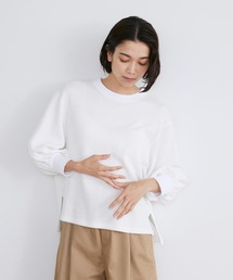 YVON | サーマルギャザースリーブプルオーバー(Tシャツ/カットソー)