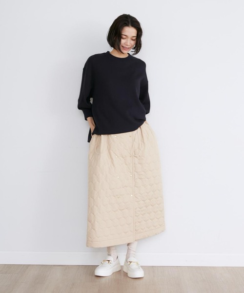 YVON（イヴォン）の「サーマルギャザースリーブプルオーバー（Tシャツ/カットソー・レディース・オフホワイト/ネイビー・9号）」の5枚目の写真