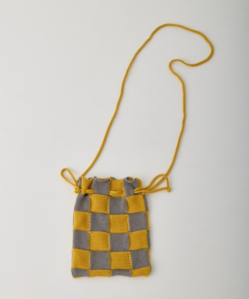 CIAOPANIC TYPY(チャオパニックティピー)の「【2025年S/S新作】【KIDS】アソート柄ニット巾着BAG(ハンドバッグ・キッズ・ピンク/グリーン/グレー/ブラック・ONE SIZE)」の17枚目の写真