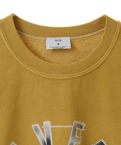 CONVERSE TOKYO（コンバーストウキョウ）の「PIGMENT DYE JAGUAR CONSTELLATION SWEAT（スウェット・レディース・ブラック/杢グレー/イエロー・SMALL/MEDIUM）」の8枚目の写真
