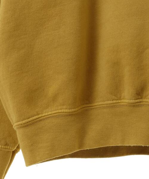 CONVERSE TOKYO（コンバーストウキョウ）の「PIGMENT DYE JAGUAR CONSTELLATION SWEAT（スウェット・レディース・ブラック/杢グレー/イエロー・SMALL/MEDIUM）」の11枚目の写真