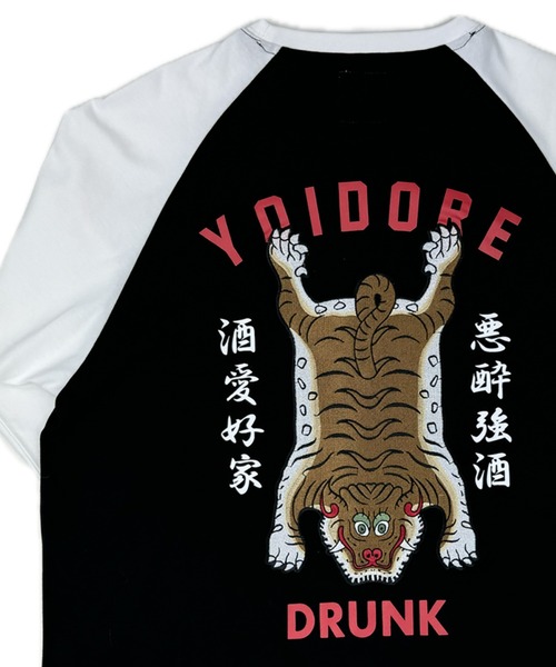 JACKROSE(ジャックローズ)の「YOIDORE チベタン ラグラン 7分 TEE(Tシャツ/カットソー・メンズ・ブラック/ホワイト・M/L/XL)」の1枚目の写真