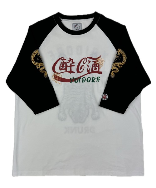 JACKROSE(ジャックローズ)の「YOIDORE チベタン ラグラン 7分 TEE(Tシャツ/カットソー・メンズ・ブラック/ホワイト・M/L/XL)」の3枚目の写真