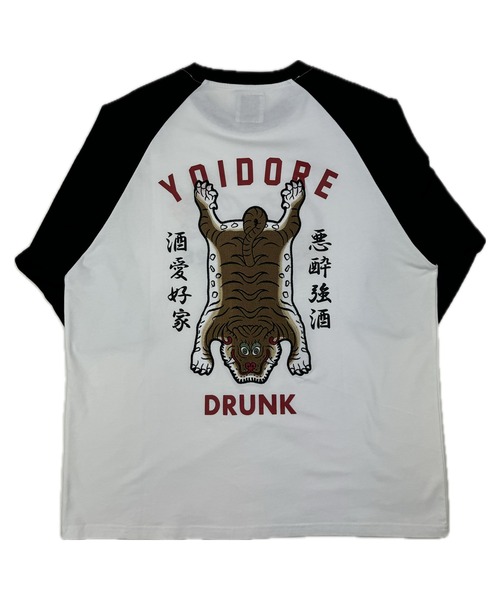 JACKROSE(ジャックローズ)の「YOIDORE チベタン ラグラン 7分 TEE(Tシャツ/カットソー・メンズ・ブラック/ホワイト・M/L/XL)」の4枚目の写真