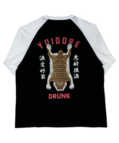 JACKROSE(ジャックローズ)の「YOIDORE チベタン ラグラン 7分 TEE(Tシャツ/カットソー・メンズ・ブラック/ホワイト・M/L/XL)」の6枚目の写真