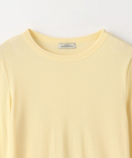 green label relaxing（グリーンレーベルリラクシング）の「チュール ドッキング シアー プルオーバー（Tシャツ/カットソー・レディース・ピンク/イエロー/オフホワイト/ブラック・FREE）」の22枚目の写真